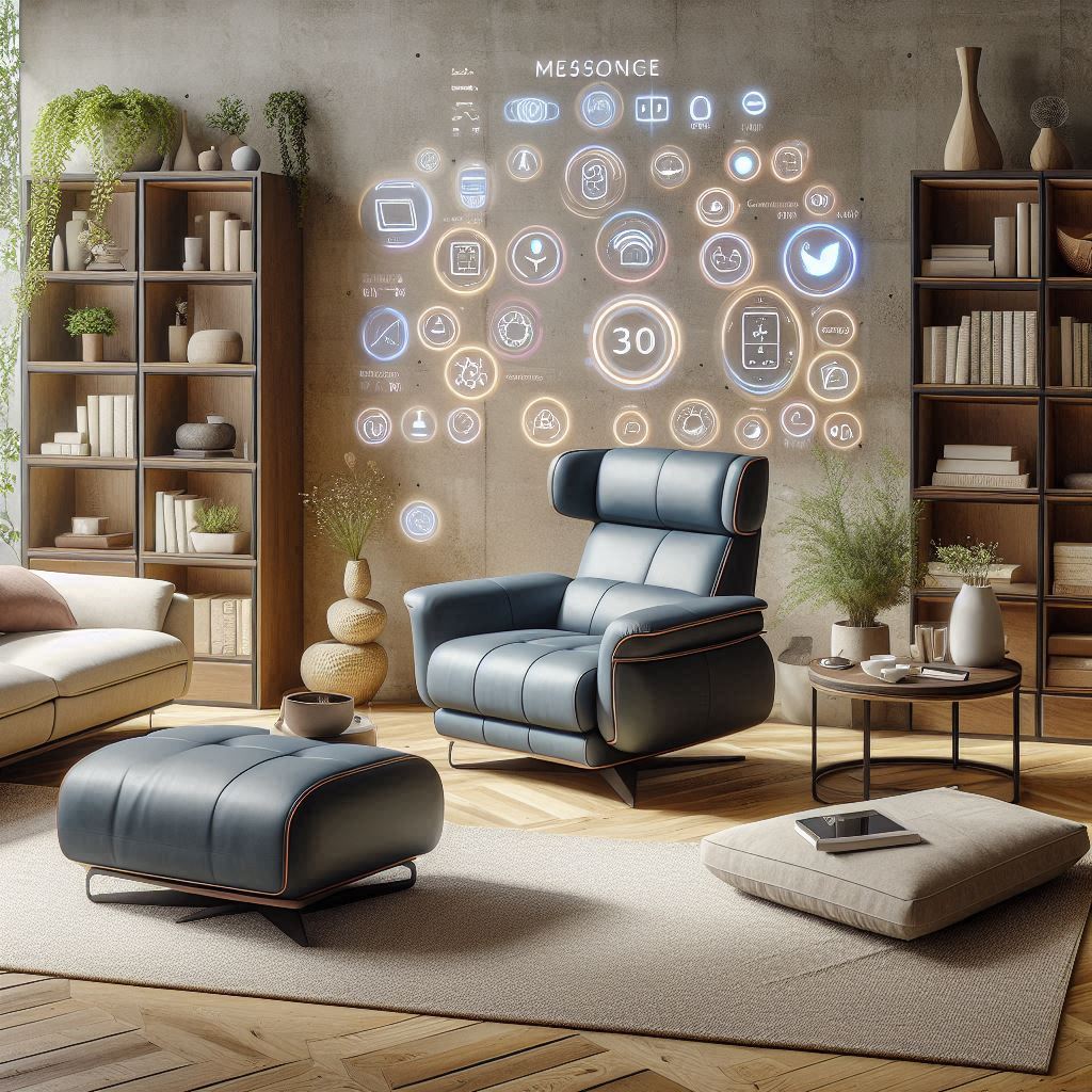 Sofás y Sillones Inteligentes con ajuste de postura, masaje integrado, carga inalámbrica y control por voz